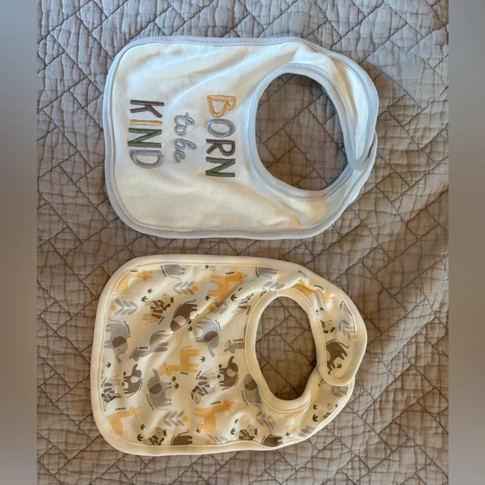 Set of 2 NWOT Baby Bibs